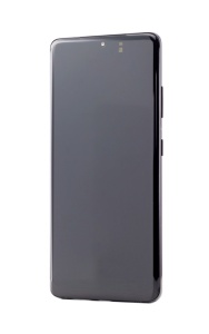 LCD Samsung Galaxy S21 Ultra 5G, G998, Negru + Rama, [OLED]