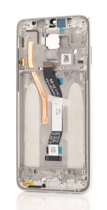 LCD Xiaomi Redmi Note 8 Pro, Alb + Rama