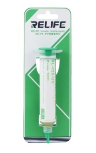 Pasta de lipit RELIFE RL-420-UV, BGA Pasta Flux 10cc - thenx.net