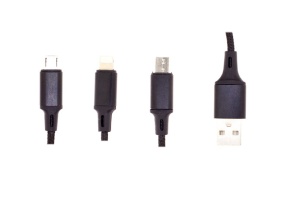 Cablu 3in1 USB to Lightning, USB-C, Micro-USB, disponibil pe thenx.net