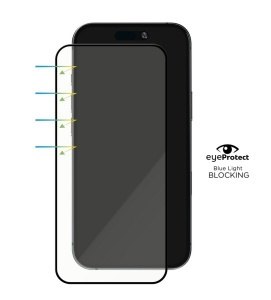 Folie iPhone 17 Pro Max, EyeSafe 2nd Gen, Blue Light Blocking Tempered Glass - thenx.net