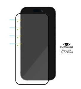 Folie iPhone 17 Air, EyeSafe 2nd Gen, Blue Light Blocking Tempered Glass - thenx.net