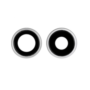 Geam Camera iPhone 11 Alb - Suport Camera Spate cu Lentila