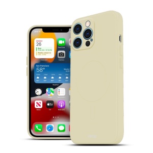 Husa iPhone 12 Pro Max Soft Pro Ultra, Compatibil MagSafe, Milky White - Img 5