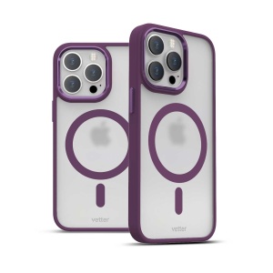 Husa iPhone 14 Pro Max, Clip-On Hybrid, Matt, Compatibil MagSafe, Purple, disponibil pe thenx.net