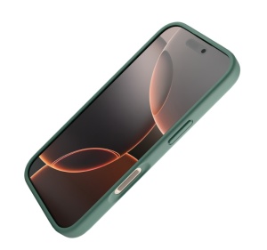Husa iPhone 16 Pro, Clip-On Soft Touch Silk Series MagSafe Compatible, Light Green - thenx.net_1