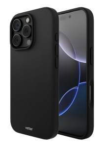 Huse iPhone 16 Pro Max, Clip-On Soft Touch Silk Series Compatibil MagSafe, Negru - thenx.net