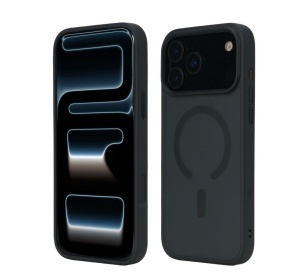 Husa iPhone 17 Pro Max, Clip-On Hybrid, Matt, MagSafe Compatible, Black - thenx.net