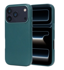 Husa iPhone 17 Pro Max, leatherUP Class, Refined Touch, MagSafe Compatible, Blue - thenx.net