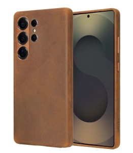 Husa Samsung Galaxy S25 Ultra, leatherUP Patina, Natural Finish, MagSafe Compatible - thenx.net