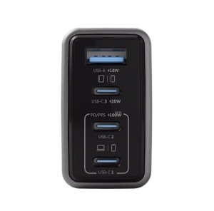 Incarcator GaNBoost Air, 100W Travel Charger, 3x USB-C, 1x USB A, Black - thenx.net_1