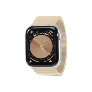keepON, magnetic band for Apple Watch 11, 10, 9, 8, SE3 38/40/41/42 mm, Light Beige