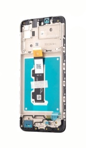 LCD Motorola Moto E40, E30 + Rama, Negru, Service Pack 5D68C19697 - Img 2