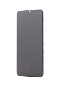 LCD Samsung Galaxy A02s, A025G, EU version, 163 mm, Negru + Rama - squaregsm.ro