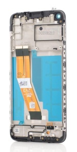 LCD Samsung Galaxy A11, A115F, Negru + Rama - pentru înlocuirea ecranului, compatibil cu Samsung, disponibil pe thenx.net