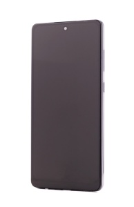 LCD Samsung Galaxy A72 4G, A725, Negru + Rama, Incell