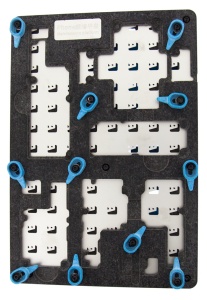 Qianli 6in1 Motherboard Fixture for iPhone X, XS, XS Max, 11, 11 Pro, 11 Pro Max, disponibil pe thenx.net