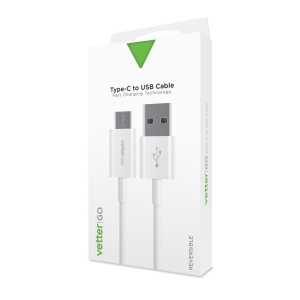 Cablu USB-C,, Vetter GO, Alb - Img 3