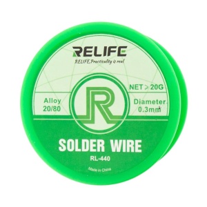 Fludor, Relife Solder Wire, RL-440 0.3mm, disponibil pe thenx.net