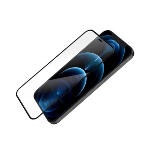 Folie iPhone 12 Pro Max, 3D Tempered Glass Easy Fit, Anti-Shatter Edge, Negru, disponibil pe thenx.net