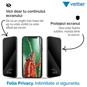 Folie iPhone 12 Pro Max, Edge to Edge, Privacy Series - Img 3