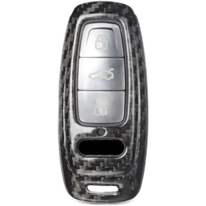 Husa Audi Key A8, A6, A7 2018-2019, made from Carbon, Glossy Negru, disponibil pe thenx.net