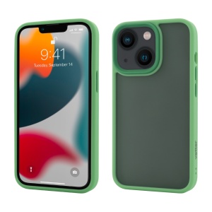 Husa iPhone 13 mini, Clip-On Hybrid, Shockproof Soft Edge and Rigid Back Cover, Light-Green