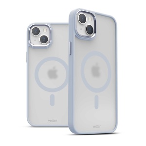 Husa iPhone 14, Clip-On Hybrid, Matt, Compatibil MagSafe, Royal Blue, disponibil pe thenx.net