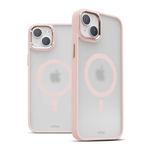 Husa iPhone 14, Clip-On Hybrid, Matt, Compatibil MagSafe, Roz, disponibil pe thenx.net