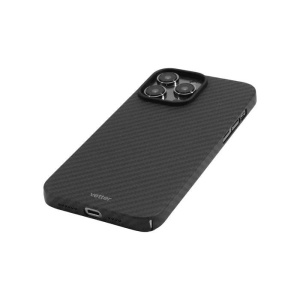 Husa iPhone 14 Pro, Clip-On Compatibil MagSafe, made from Aramid Fiber, Full Cover Kevlar, Negru - Img 5