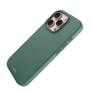 Husa iPhone 16 Pro, Clip-On Soft Touch Silk Series MagSafe Compatible, Light Green - thenx.net_2