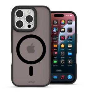 Huse iPhone 16 Pro Max, Clip-On Hybrid, Matt, Compatibil MagSafe, Negru - thenx.net