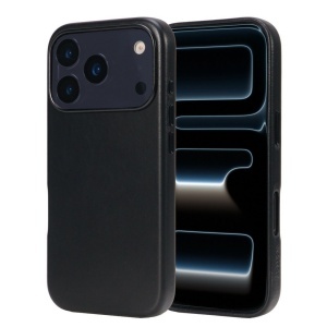 Husa iPhone 17 Pro Max, leatherUP Class, Refined Touch, MagSafe Compatible, Black - thenx.net