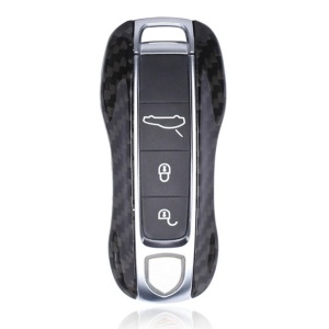 Husa Porsche Key with 4 Button Layout, made from Carbon, Glossy Negru, disponibil pe thenx.net