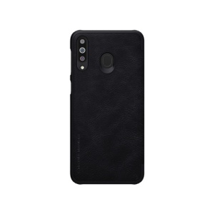 Husa Samsung Galaxy M30, Qin Leather Case, Nillkin, Negru, compatibil cu Samsung, disponibil pe thenx.net