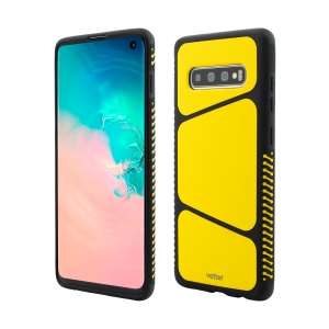 Husa Samsung Galaxy S10, Smart Case, Anti-Shock, Combo Series, Yellow, compatibil cu Samsung, disponibil pe thenx.net