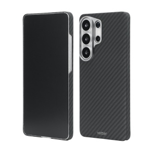 Husa Samsung Galaxy S26 Ultra, Clip-On MagSafe Compatible, made from Aramid Fiber, Kevlar, Black - squaregsm.ro