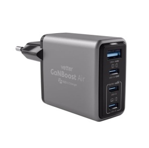 Incarcator GaNBoost Air, 100W Travel Charger, 3x USB-C, 1x USB A, Black - thenx.net_2