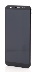 LCD Asus Zenfone Max (M1) ZB555KL, Negru Complet + Rama - pentru înlocuirea ecranului,  disponibil pe thenx.net