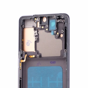 LCD Samsung Galaxy S21 5G, G991, Negru + Rama, Incell - pentru înlocuirea ecranului, compatibil cu Samsung, disponibil pe thenx.net