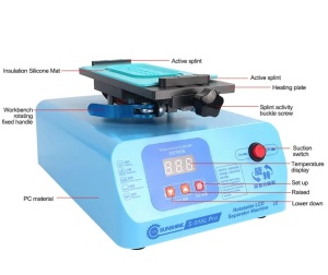 Separator LCD Rotativ 360° SUNSHiNE S-918L Pro, Pentru Ecrane Sub 8 inci