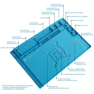SS-004E Pad de Lucru – Suprafata Rezistenta la Caldura pentru Reparatii