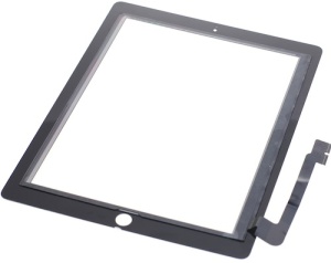 Touchscreen iPad 3, iPad 4, Negru Complet - pentru repararea funcției tactile,  disponibil pe thenx.net