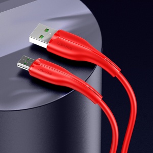 Cablu Micro USB USAMS, U38, Micro 4A, Fast Charging & Data, US-SJ375, 1m, Rosu, disponibil pe thenx.net