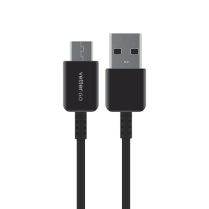 Cablu USB-C, Vetter GO, Negru, disponibil pe thenx.net