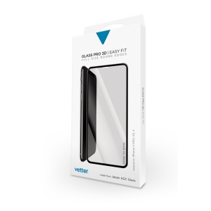 Folie iPhone 11 Pro, Folie iPhone Xs, X 3D Tempered Glass Easy Fit, Negru