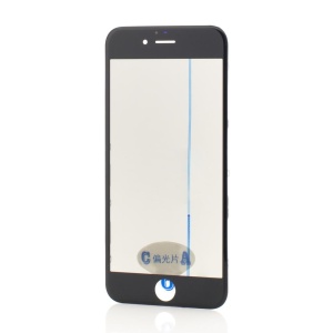 Geam Sticla + OCA iPhone 6, 4.7 + Rama + Polarizator, Negru, disponibil pe thenx.net