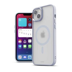 Husa iPhone 14, Clip-On Hybrid, Matt, Compatibil MagSafe, Royal Blue, disponibil pe thenx.net