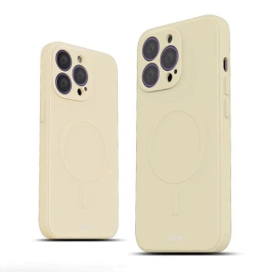 Husa iPhone 14 Pro, Soft Pro Ultra, Compatibil MagSafe, Milky White - Img 6