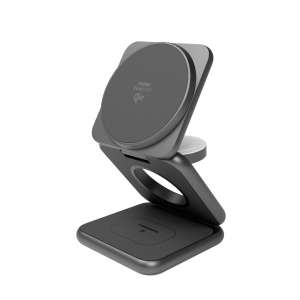 iFold Base, Foldable 3in1 Wireless Charging Stand with Qi2, Aluminum - Img 8